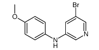 5-bromo-N-(4-methoxyphenyl)pyridin-3-amine结构式