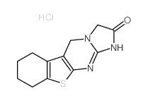 1,2,3,5,6,7,8,9-Octahydro(1)benzothieno(2,3-d)imidazo(1,2-a)pyrimidin-2-one hydrochloride Structure