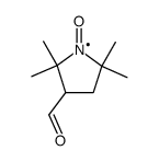 2,2,5,5-tetramethylpyrrolidinyl-1-oxy-3-carboxaldehyde结构式