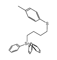 triphenyl(4-(p-tolylthio)butyl)stannane Structure