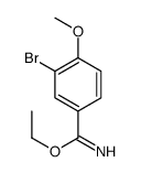 3-BROMO-4-METHOXY-BENZIMIDIC ACID ETHYL ESTER结构式