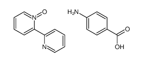 4-aminobenzoic acid,1-oxido-2-pyridin-2-ylpyridin-1-ium结构式