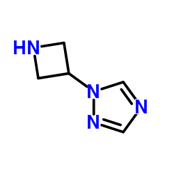 1-(3-Azetidinyl)-1H-1,2,4-triazole结构式