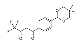 1-[4-(5,5-dimethyl(1,3-dioxan-2-yl))phenyl]-4,4,4-trifluorobutane-1,3-dione Structure
