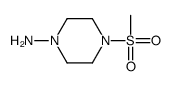 1-Piperazinamine,4-(methylsulfonyl)-(9CI) Structure