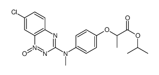 propan-2-yl 2-[4-[(7-chloro-1-oxido-1,2,4-benzotriazin-1-ium-3-yl)-methylamino]phenoxy]propanoate Structure