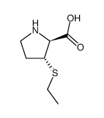 D-Proline, 3-(ethylthio)-, (3S)-rel- (9CI) Structure
