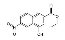 Ethyl 4-hydroxy-6-nitro-2-naphthoate Structure