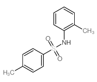 Benzenesulfonamide,4-methyl-N-(2-methylphenyl)- structure