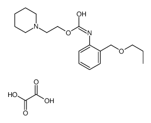 2-hydroxy-2-oxo-acetate, 2-(3,4,5,6-tetrahydro-2H-pyridin-1-yl)ethyl N-[2-(propoxymethyl)phenyl]carbamate structure