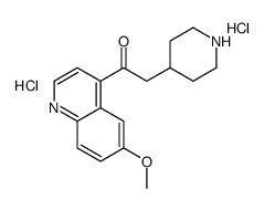 1-(6-methoxyquinolin-4-yl)-2-piperidin-4-ylethanone,dihydrochloride Structure