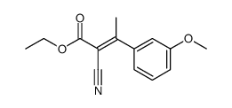 2-BUTENOIC ACID, 2-CYANO-3-(3-METHOXYPHENYL)-, ETHYL ESTER结构式
