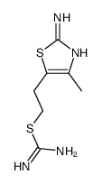Carbamimidothioic acid, 2-(2-amino-4-methyl-5-thiazolyl)ethyl ester (9CI) picture