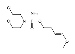 N-[amino(3-methoxyiminopropoxy)phosphoryl]-2-chloro-N-(2-chloroethyl)ethanamine Structure