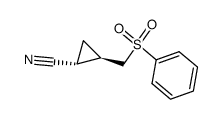 (1R,2R)-2-((phenylsulfonyl)methyl)cyclopropane-1-carbonitrile Structure