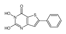 3-hydroxy-6-phenyl-1H-thieno[3,2-d]pyrimidine-2,4-dione结构式