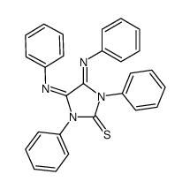 1,3-diphenyl-2-thioxo-4,5-bis-(phenylimino)imidazolidine结构式