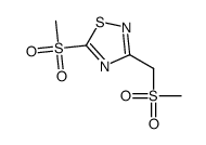 5-methylsulfonyl-3-(methylsulfonylmethyl)-1,2,4-thiadiazole Structure