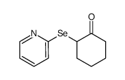 2-(2-pyridylseleno)cyclohexanone结构式