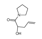 (2R)-2-hydroxy-1-pyrrolidin-1-ylpent-4-en-1-one Structure