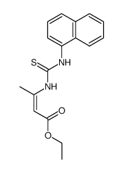 3-(1-Naphthylthiocarbamido)crotonsaeureethylester结构式