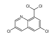 3,6-dichloro-8-(dichloromethyl)quinoline Structure