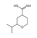 2-propan-2-yloxane-4-carbothioamide结构式