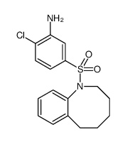 2-CHLORO-5-(2,3,4,5-TETRAHYDRO-BENZO[B]AZEPINE-1-SULFONYL)-PHENYLAMINE Structure