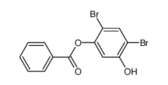 5-benzoyloxy-2,4-dibromo-phenol Structure