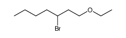 ethyl-(3-bromo-heptyl)-ether Structure