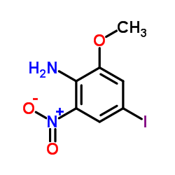 4-Iodo-2-methoxy-6-nitroaniline结构式