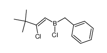 (Z)-1-(benzylchloroboryl)-2-chloro-3,3-dimethyl-1-butene Structure
