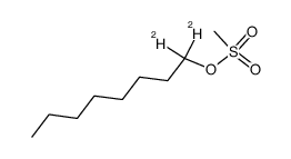 1,1-Dideuterio-n-octyl methanesulfonate Structure