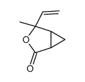 (1R,5S)-2-ethenyl-2-methyl-3-oxabicyclo[3.1.0]hexan-4-one结构式