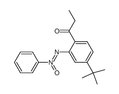 2-propionyl-5-tert-butyl-N,N,O-azoxybenzene结构式