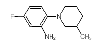 5-Fluoro-2-(3-methyl-1-piperidinyl)aniline Structure