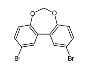 2,10-dibromo-5,7-dioxa-dibenzo[a,c]cycloheptene Structure