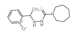 1H-Azepine-1-carbothioic acid, hexahydro-, 2-(1-(2-pyridyl)ethyl)hydrazide, N-oxide Structure