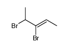 3,4-dibromopent-2-ene Structure