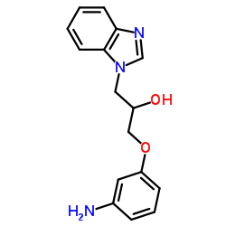 1-(3-Aminophenoxy)-3-(1H-benzimidazol-1-yl)-2-propanol结构式