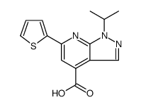 1H-Pyrazolo[3,4-b]pyridine-4-carboxylic acid, 1-(1-methylethyl)-6-(2-thienyl) Structure
