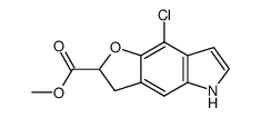 8-chloro-3,5-dihydro-2H-furo[2,3-f]indole-2-carboxylic acid methyl ester结构式