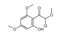 2-chloro-1-(2-hydroxy-4,6-dimethoxyphenyl)-2-methoxyethanone Structure