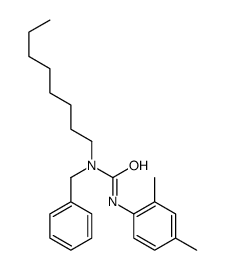 1-benzyl-3-(2,4-dimethylphenyl)-1-octylurea结构式