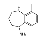 9-methyl-2,3,4,5-tetrahydro-1H-1-benzazepin-5-amine结构式