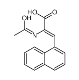 2-acetamido-3-naphthalen-1-ylprop-2-enoic acid Structure