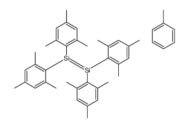 bis(2,4,6-trimethylphenyl)silylidene-bis(2,4,6-trimethylphenyl)silane,toluene Structure