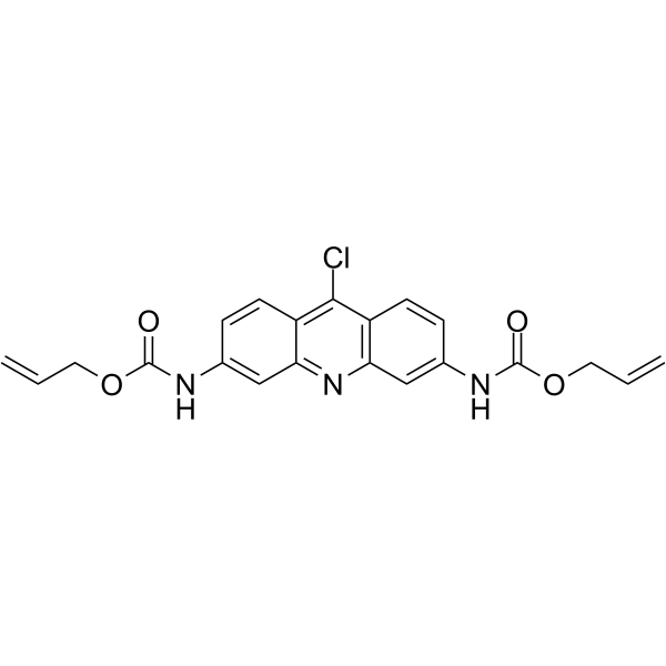 prop-2-enyl N-[9-chloro-7-(prop-2-enoxycarbonylamino)acridin-2-yl]carbamate Structure
