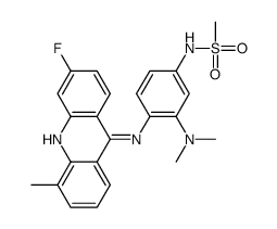 Methanesulfonamide, N-(3-(dimethylamino)-4-((3-fluoro-5-methyl-9-acrid inyl)amino)phenyl)-结构式
