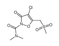 4-chloro-2-dimethylcarbamoyl-5-methylsulphonyl-methyl-4-isoxazolin-3-one结构式